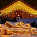 Icicle Lights – connectable LED curtain, eight light modes, IP44 outdoor rated