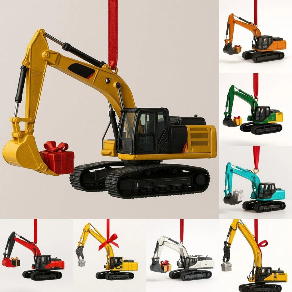 Digger Advent Calendar – 24 die-cast construction vehicles with hanging loops