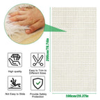 Anti-Slip PVC Rug Underlay – mesh backing for bathroom rugs