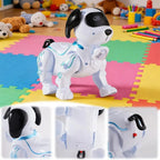 Robot Dog with Leash – walks, sings and dances, with lights