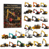 Digger Advent Calendar – 24 die-cast construction vehicles with hanging loops