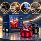 Solar Car Heater – rotating double rings, no cable, compact size