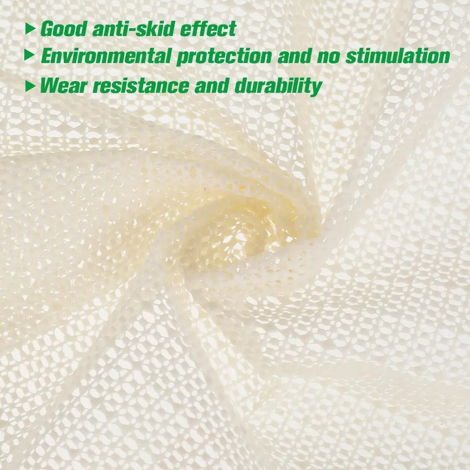 Anti-Slip PVC Rug Underlay – mesh backing for bathroom rugs