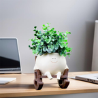 Smiley Face Plant Pot – resin, three seat designs, indoor or covered outdoor