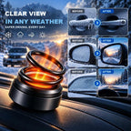 Solar Car Heater – rotating double rings, no cable, compact size