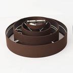 Tiered Fabric Ceiling Light – dark brown layered shade, low profile