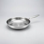 Stainless Steel Honeycomb Frying Pan – hammered non-stick surface, induction, hollow handle