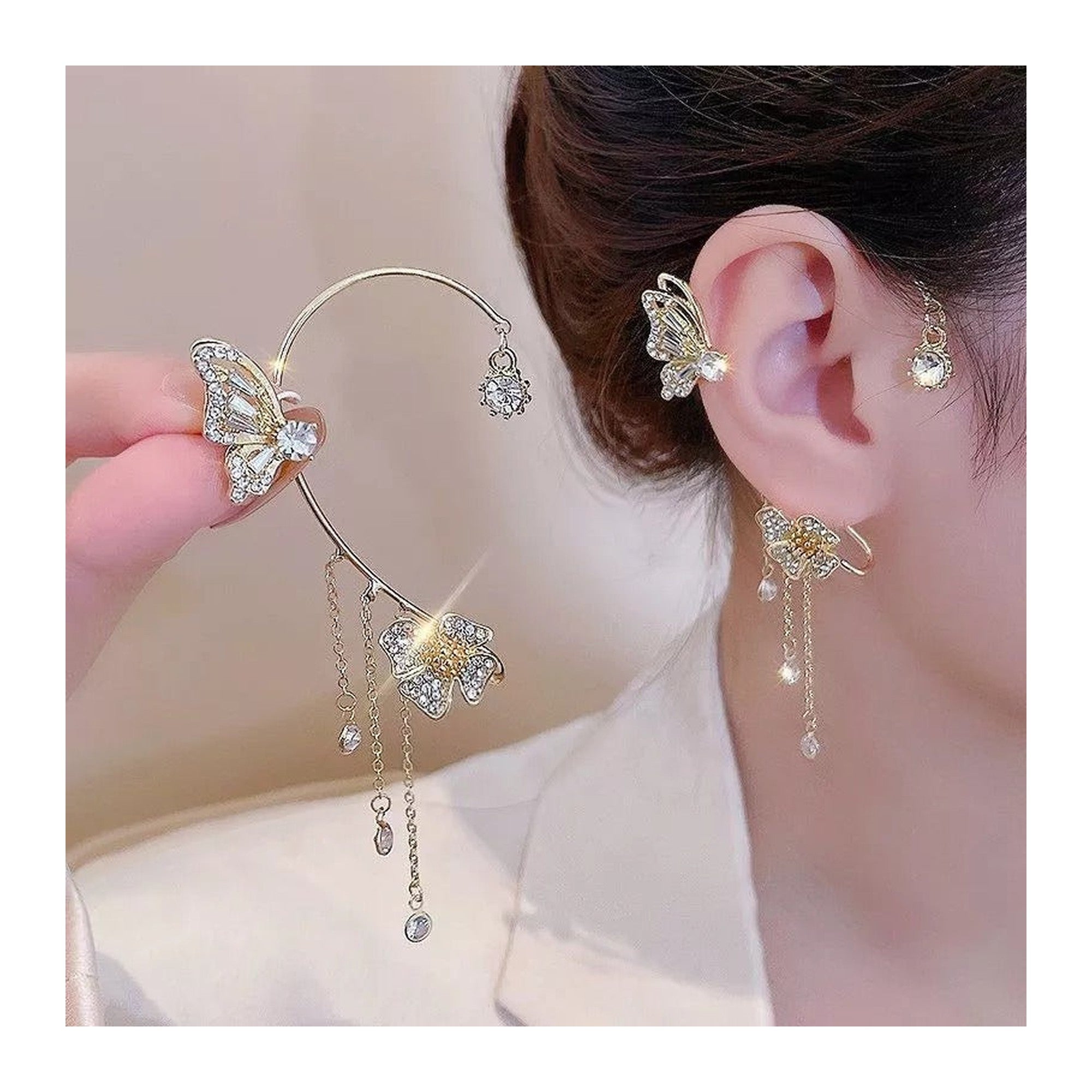 Butterfly Tassel Earrings