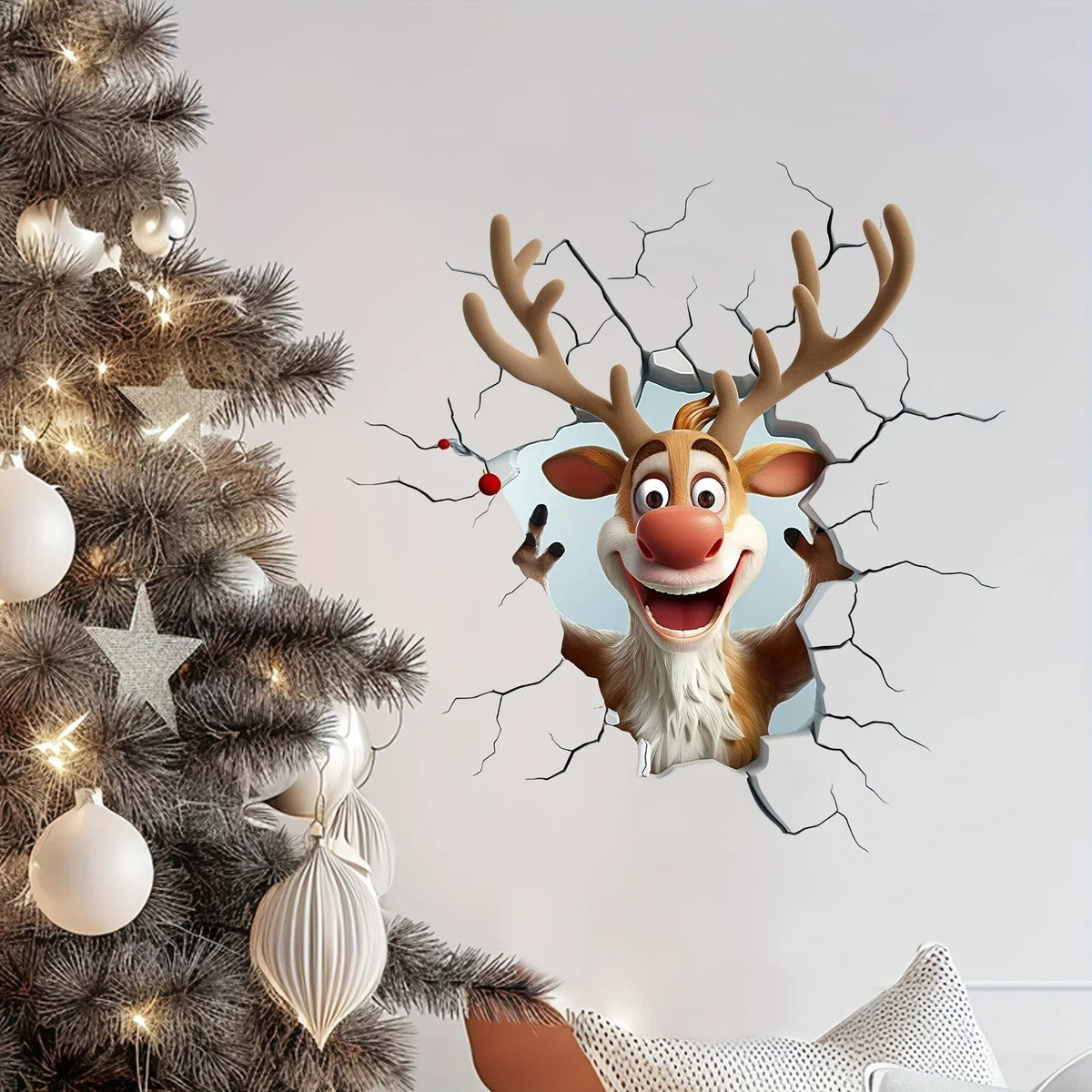 3D Reindeer Wall Sticker