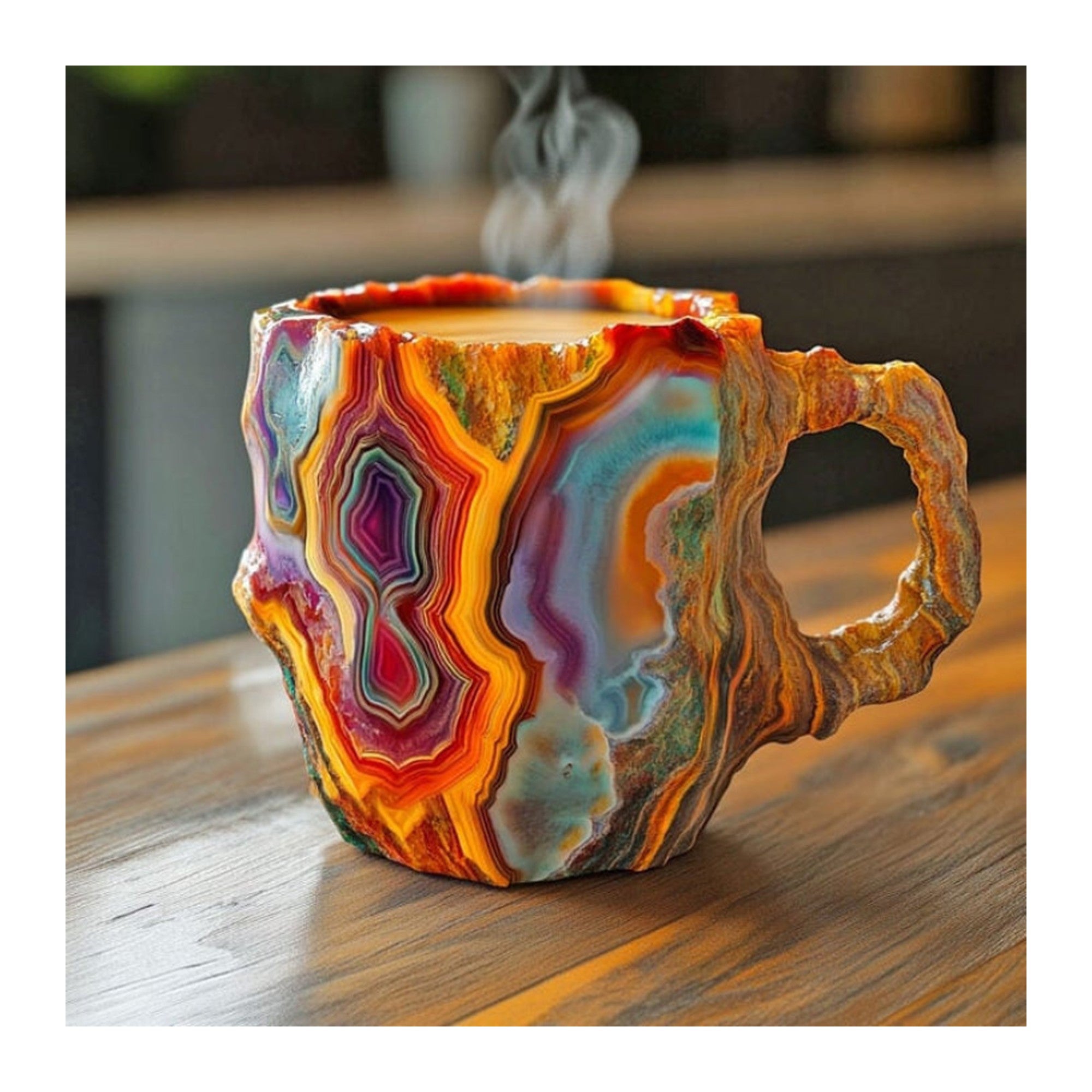 Faceted Mineral Mug