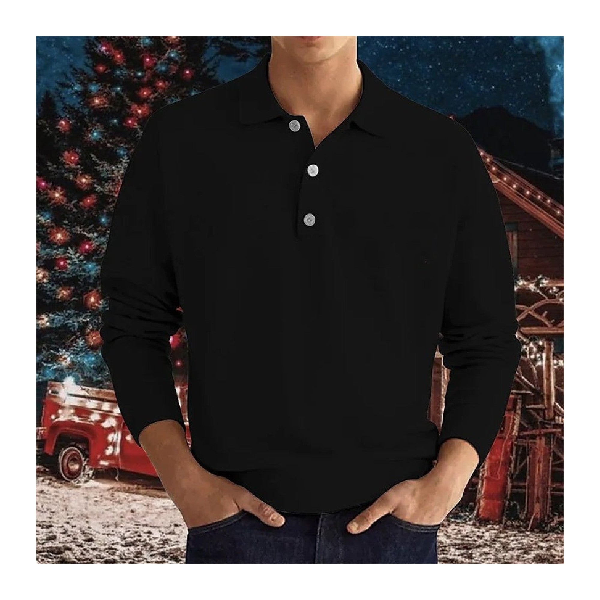 Men's Knitted Polo