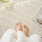 Absorbent Door Mat – woven texture, non-slip backing, machine washable