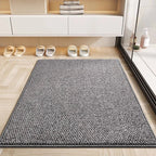 Absorbent Door Mat – woven texture, non-slip backing, machine washable