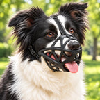 Adjustable Dog Muzzle – breathable lightweight design, four sizes