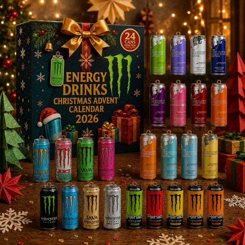 Advent Calendar 2026 – energy drink designs, 24-day countdown