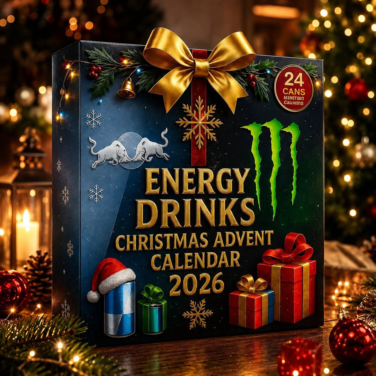 Advent Calendar 2026 – energy drink designs, 24-day countdown