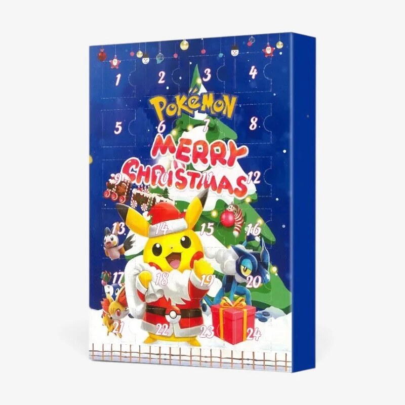 Pokémon Advent Calendar – 24 compartments, 3D figures, Christmas countdown