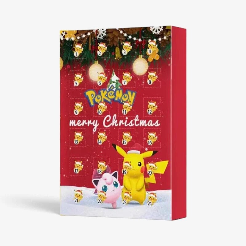 Pokémon Advent Calendar – 24 compartments, 3D figures, Christmas countdown