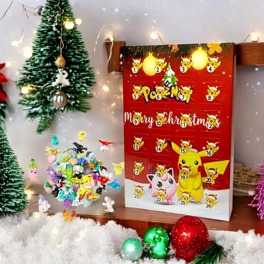 Pokémon Advent Calendar – 24 minifigures, separate compartments, daily countdown