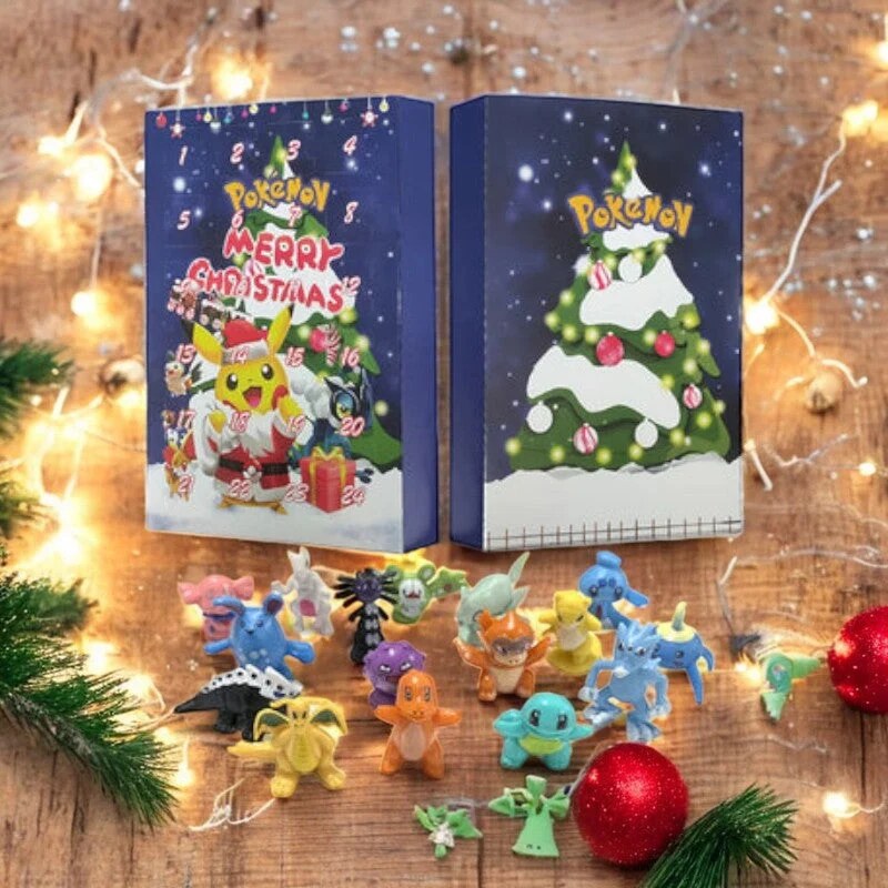 Pokémon Advent Calendar – 24 minifigures, separate compartments, daily countdown