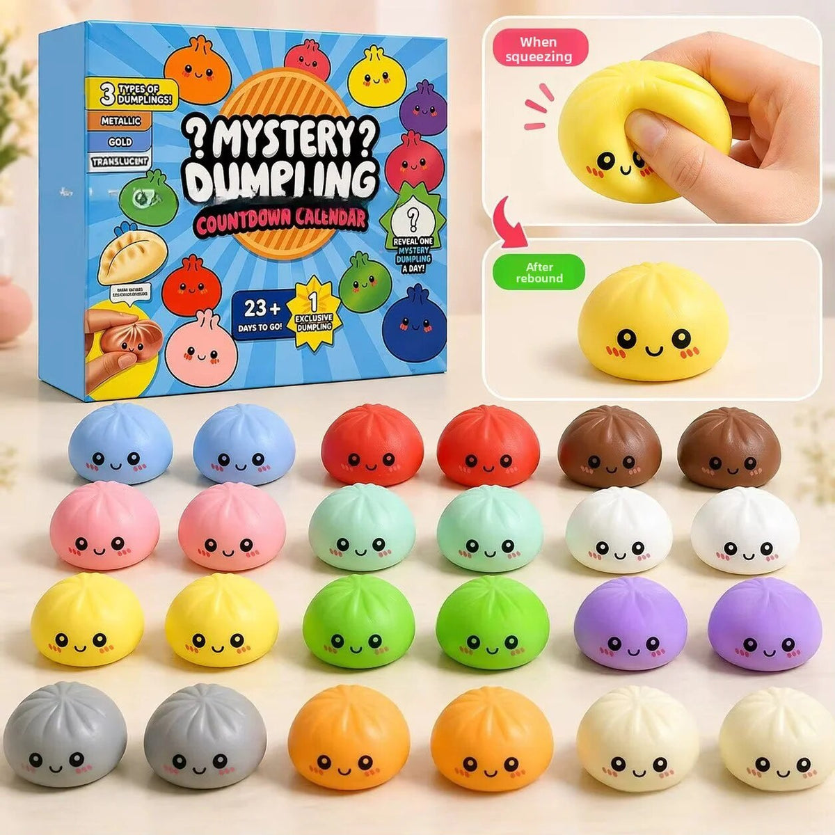 Advent Calendar – 24 squishy figures, multiple designs