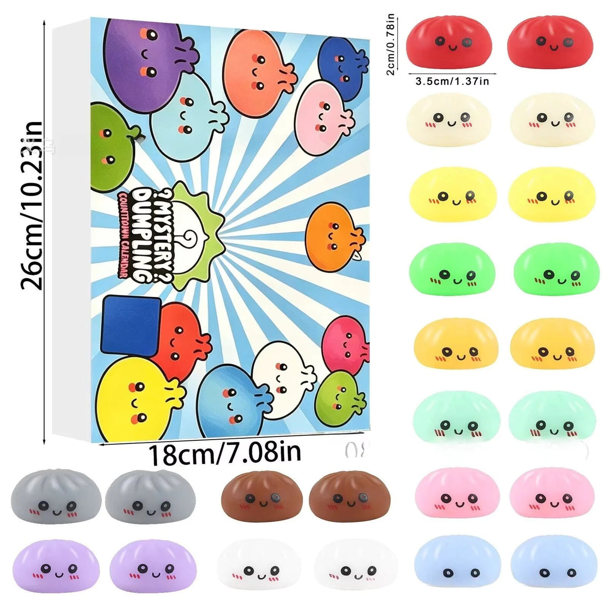Advent Calendar – 24 squishy figures, multiple designs