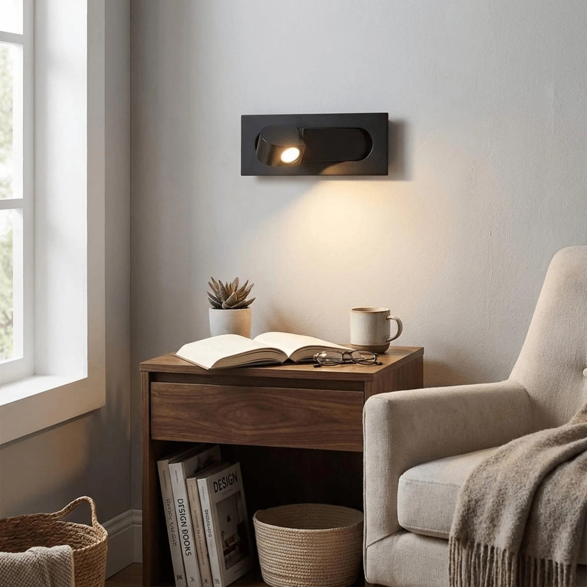 Aluminium Wall Light – compact modern design, six finishes
