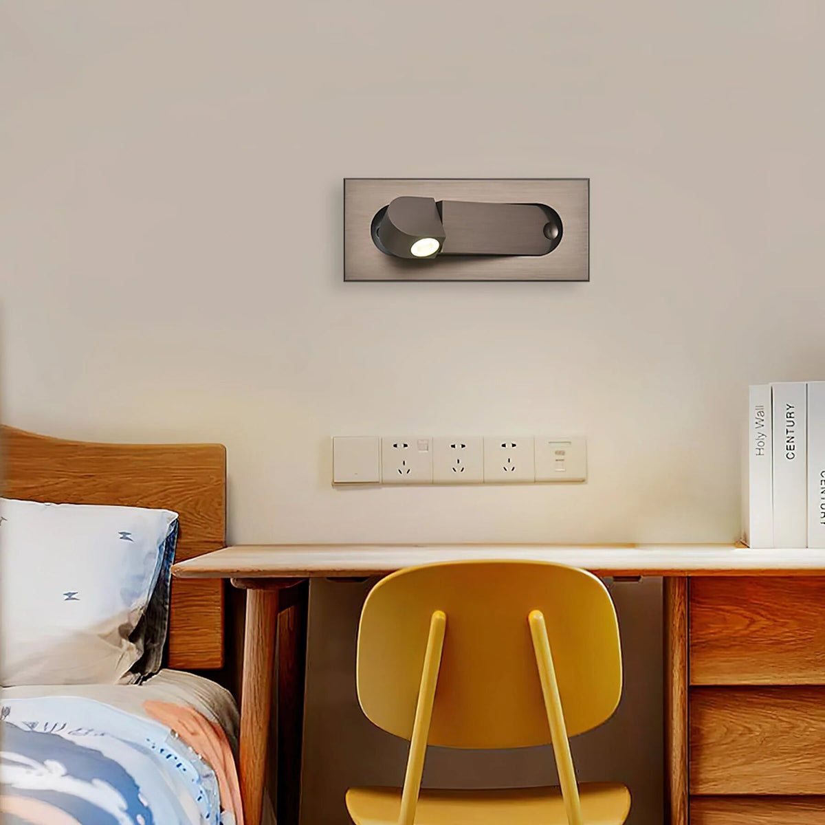Aluminium Wall Light – compact modern design, six finishes