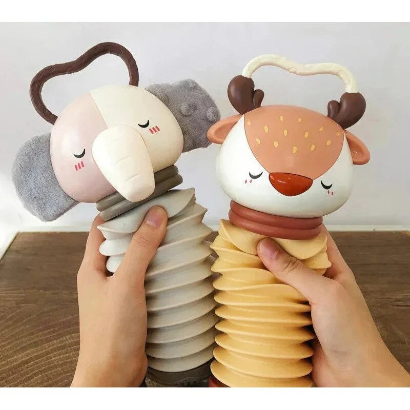 Animal Sensory Accordion – pull-compress design, dual grip handles