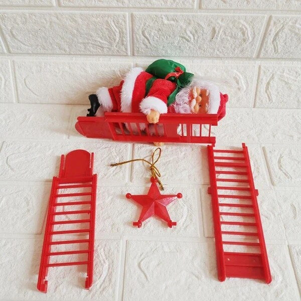 Animated Climbing Santa – moving decoration, musical, tree or wall