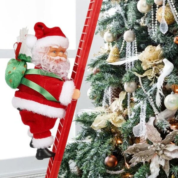 Animated Climbing Santa – moving decoration, musical, tree or wall