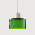 Bauhaus Glass Pendant Light – compact shade, colour options, adjustable drop