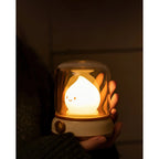 Bedside Table Lamp – flame-effect LED, warm glow, touch control