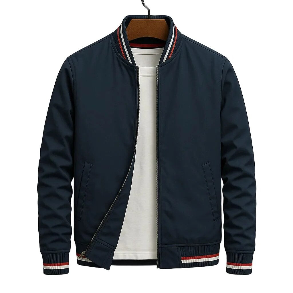 Bomber Jacket – ribbed collar, relaxed fit, casual layering