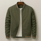 Bomber Jacket – ribbed collar, relaxed fit, casual layering