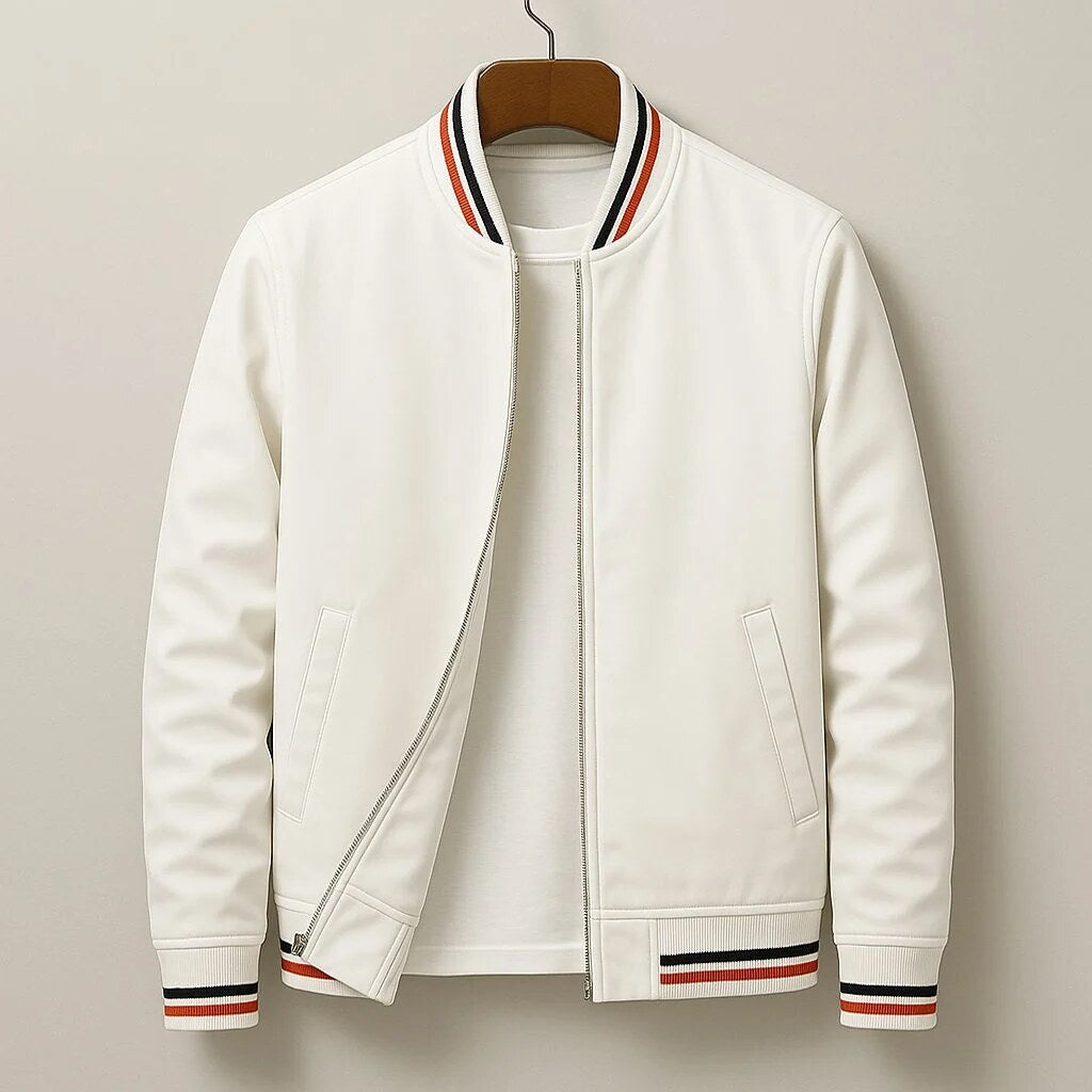 Bomber Jacket – ribbed collar, relaxed fit, casual layering