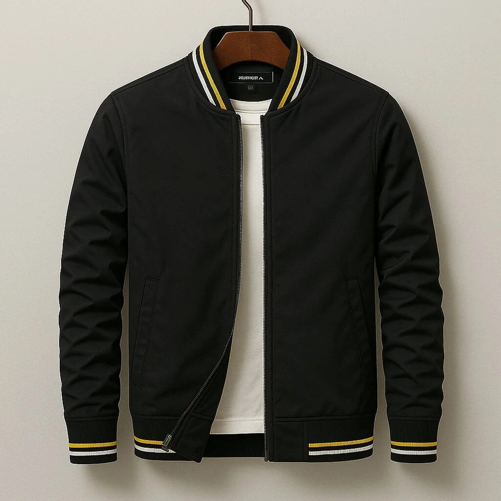 Bomber Jacket – ribbed collar, relaxed fit, casual layering