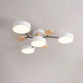 Branch Ceiling Light – adjustable heads, metal and wood, Scandinavian design