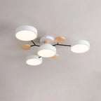 Branch Ceiling Light – adjustable heads, metal and wood, Scandinavian design