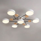 Branch Ceiling Light – adjustable heads, metal and wood, Scandinavian design