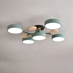 Branch Ceiling Light – adjustable heads, metal and wood, Scandinavian design