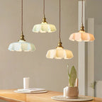 Brass Pendant Ceiling Light – warm glow, suits classical interiors