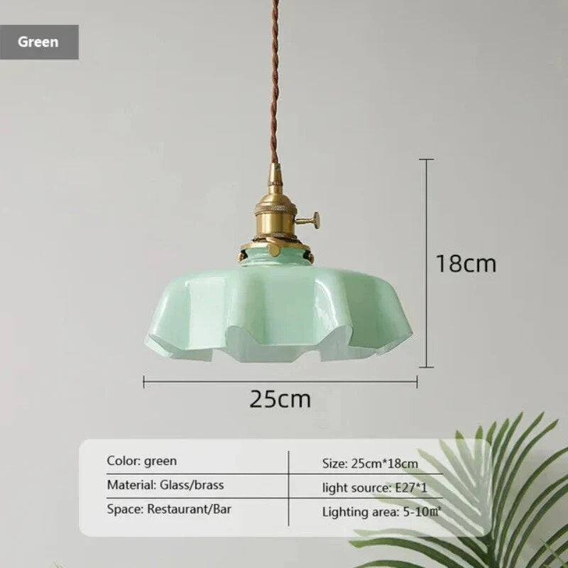 Brass Pendant Ceiling Light – warm glow, suits classical interiors