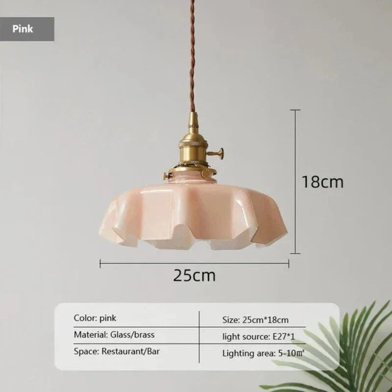 Brass Pendant Ceiling Light – warm glow, suits classical interiors