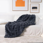 Bubble Faux Fur Throw