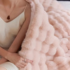 Bubble Faux Fur Throw