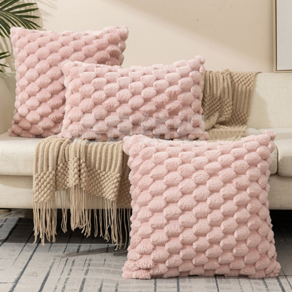 Bubble Plush Cushion Cover