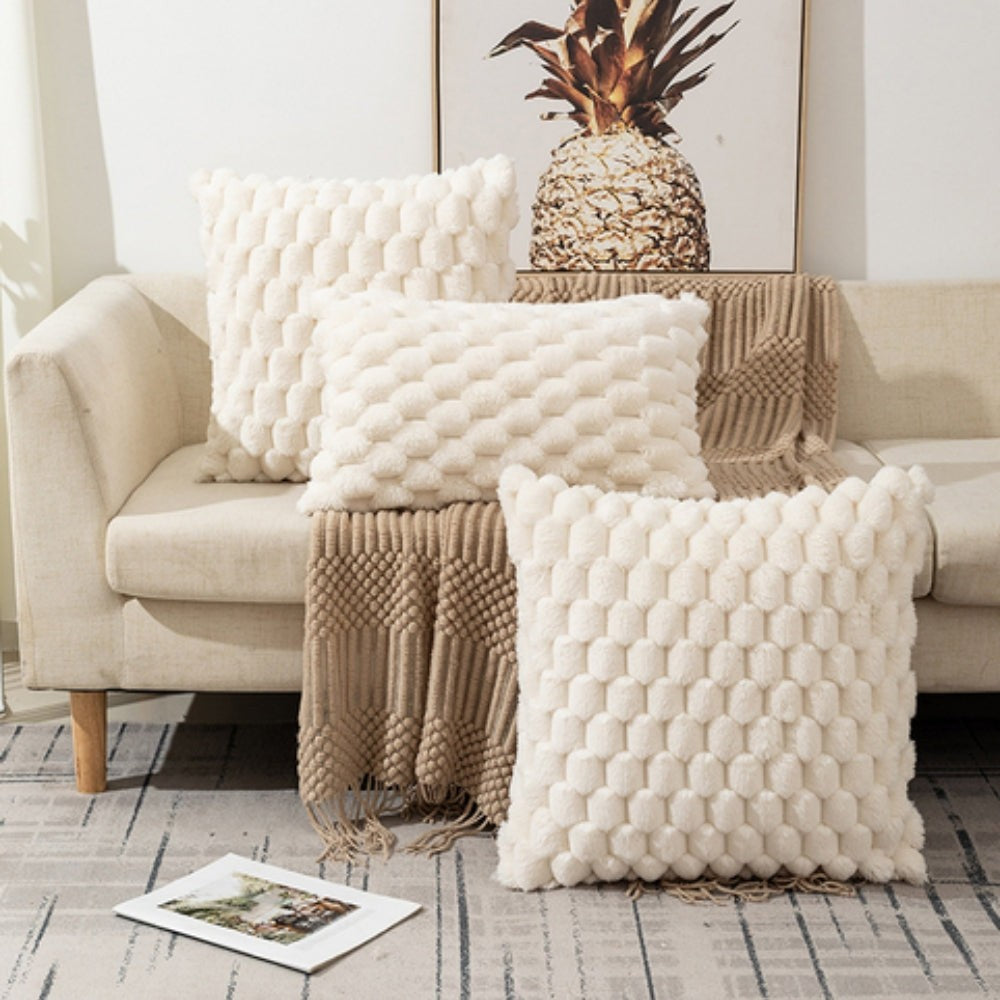 Bubble Plush Cushion Cover