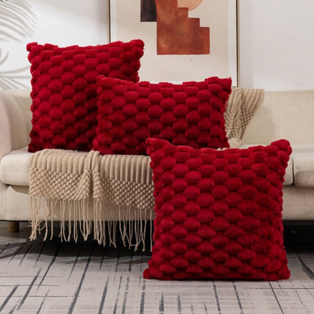 Bubble Plush Cushion Cover