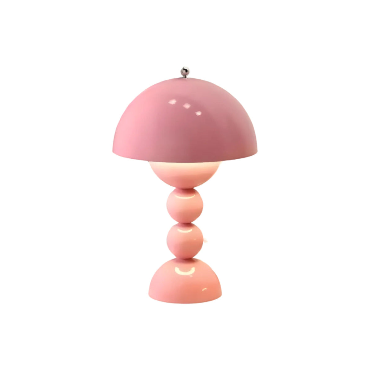 Bud Table Lamp – sculptural stacked sphere, cordless charging